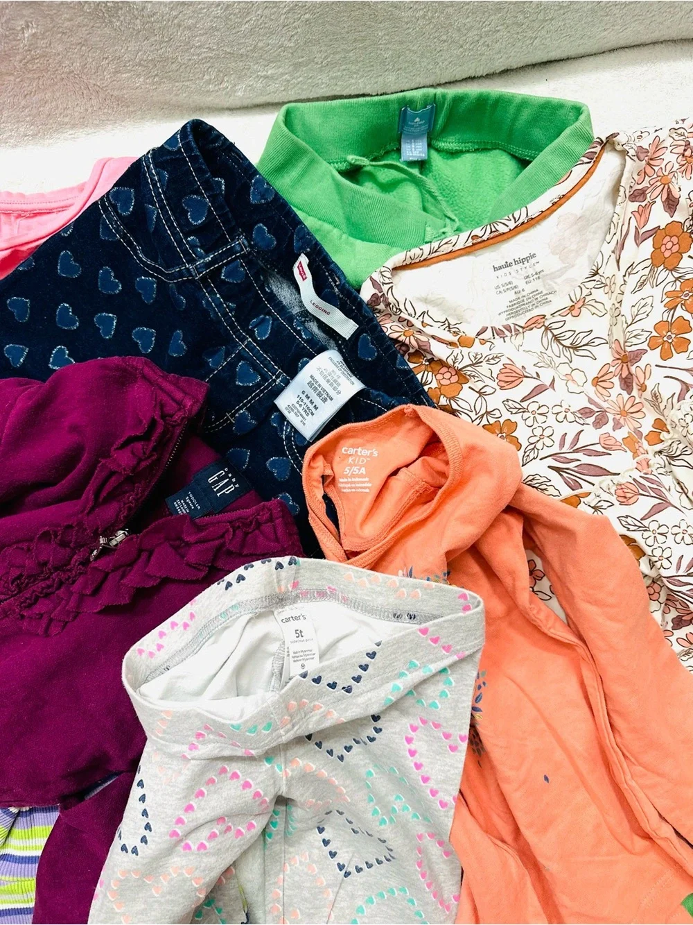 Lot Of Girls Cute Clothes Size 5T Years Gap, Levi’s Excellent Condition